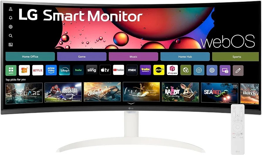 LG 34SR60QC-B 34inch Smart Monitor (Screen Only)