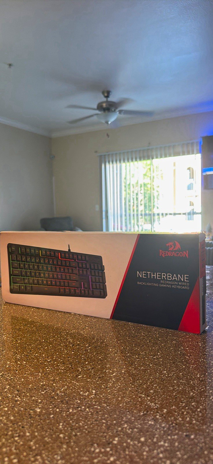 Redragon Netherbane Wired Illuminated Gaming Keyboard Black English QWERTY