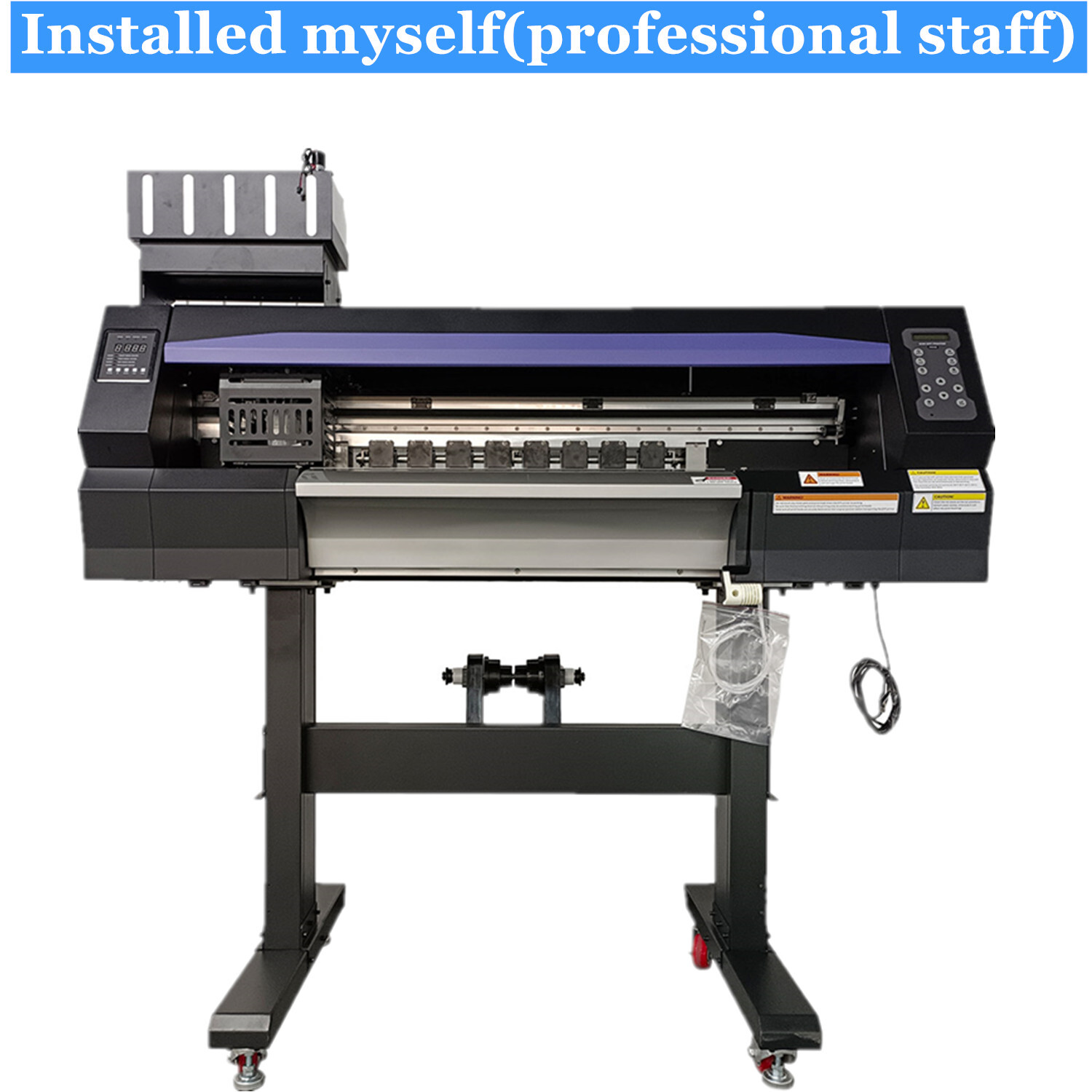 US Stock 24in DTF Printer w/ Epson Dual Printhead and 24in Powder Shaker Machine