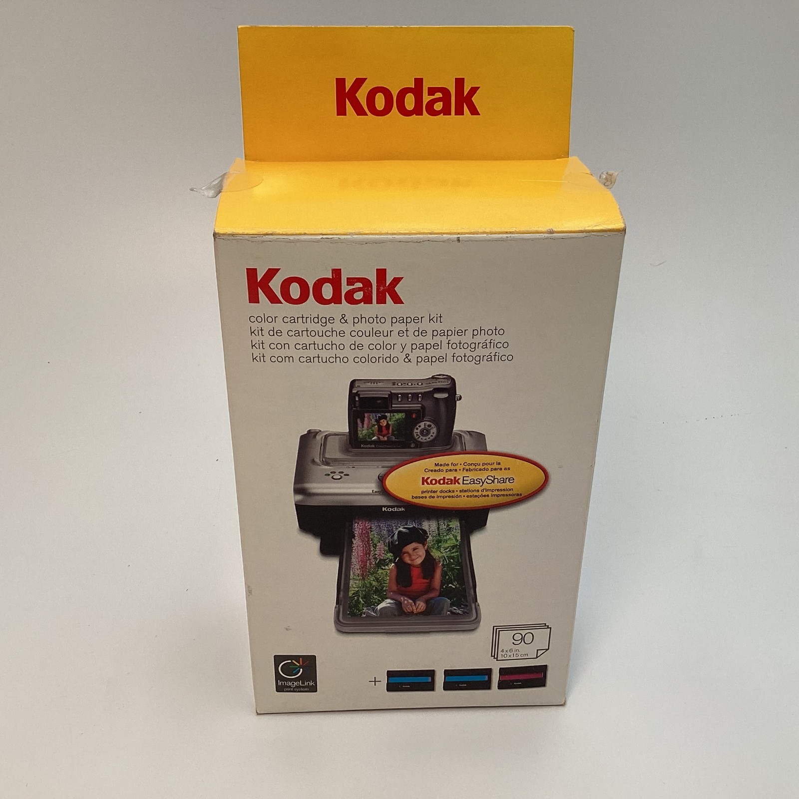Partial: Kodak PH-90 Color Cartridge & Photo Paper Kit for EasyShare - READ