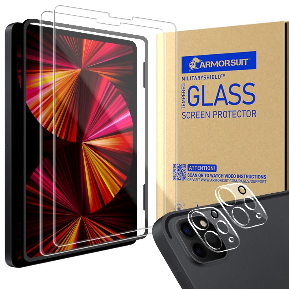 ArmorSuit [2+2 Pack] iPad Pro 11 Inch 2022 & 2021 Screen + Camera Protector