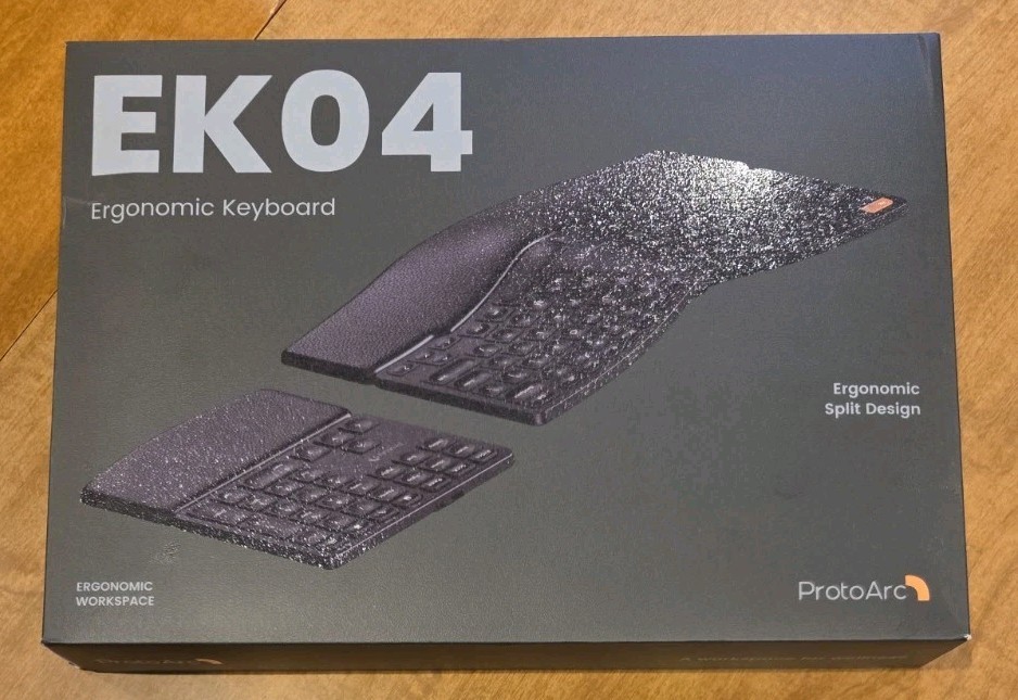 ProtoArc EK04 Ergonomic Keyboard, 2.4GHz Wireless Ergo Keyboard