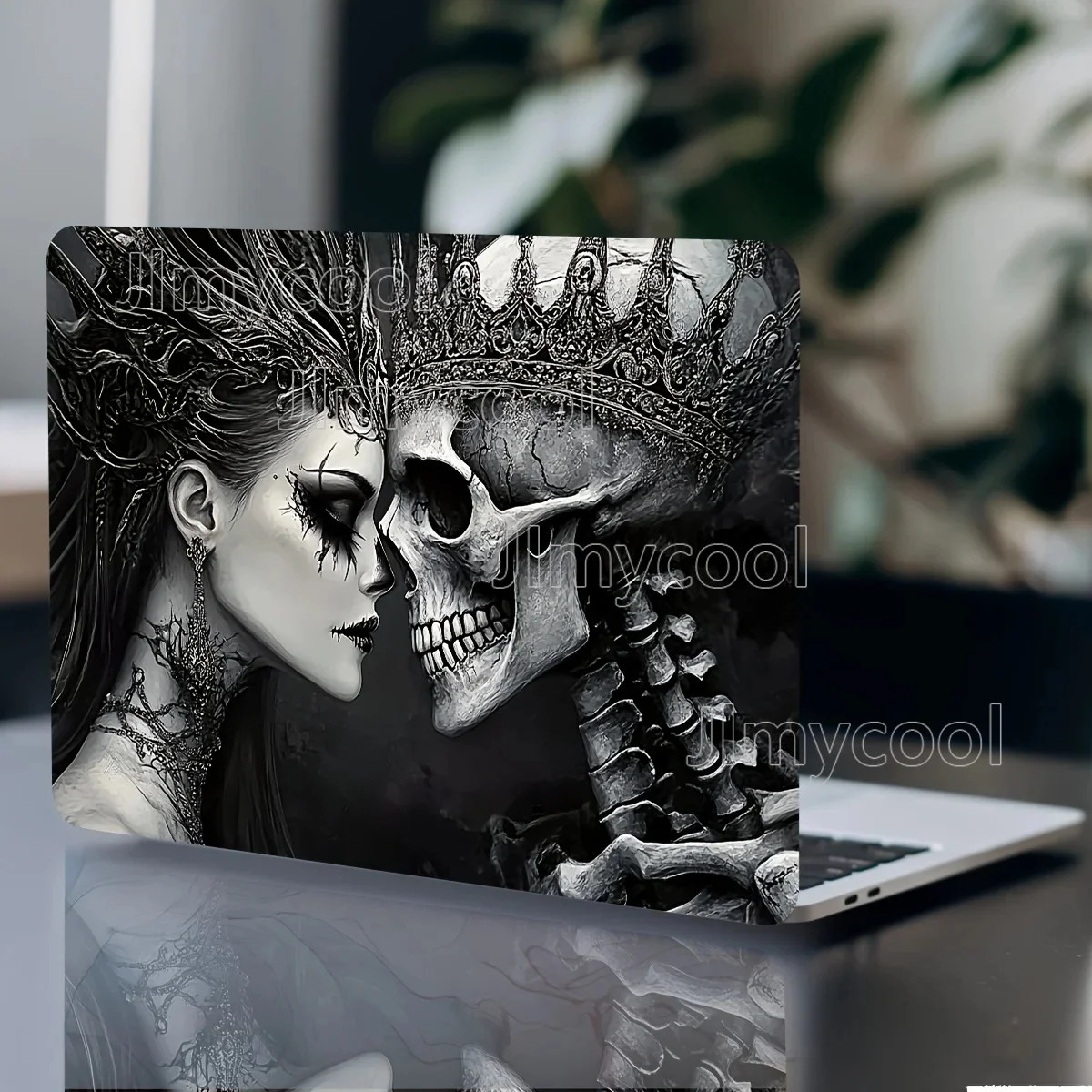 Skull Sticker 2pcs set Scratch resistant DIY Art Case for HP Dell Lenovo