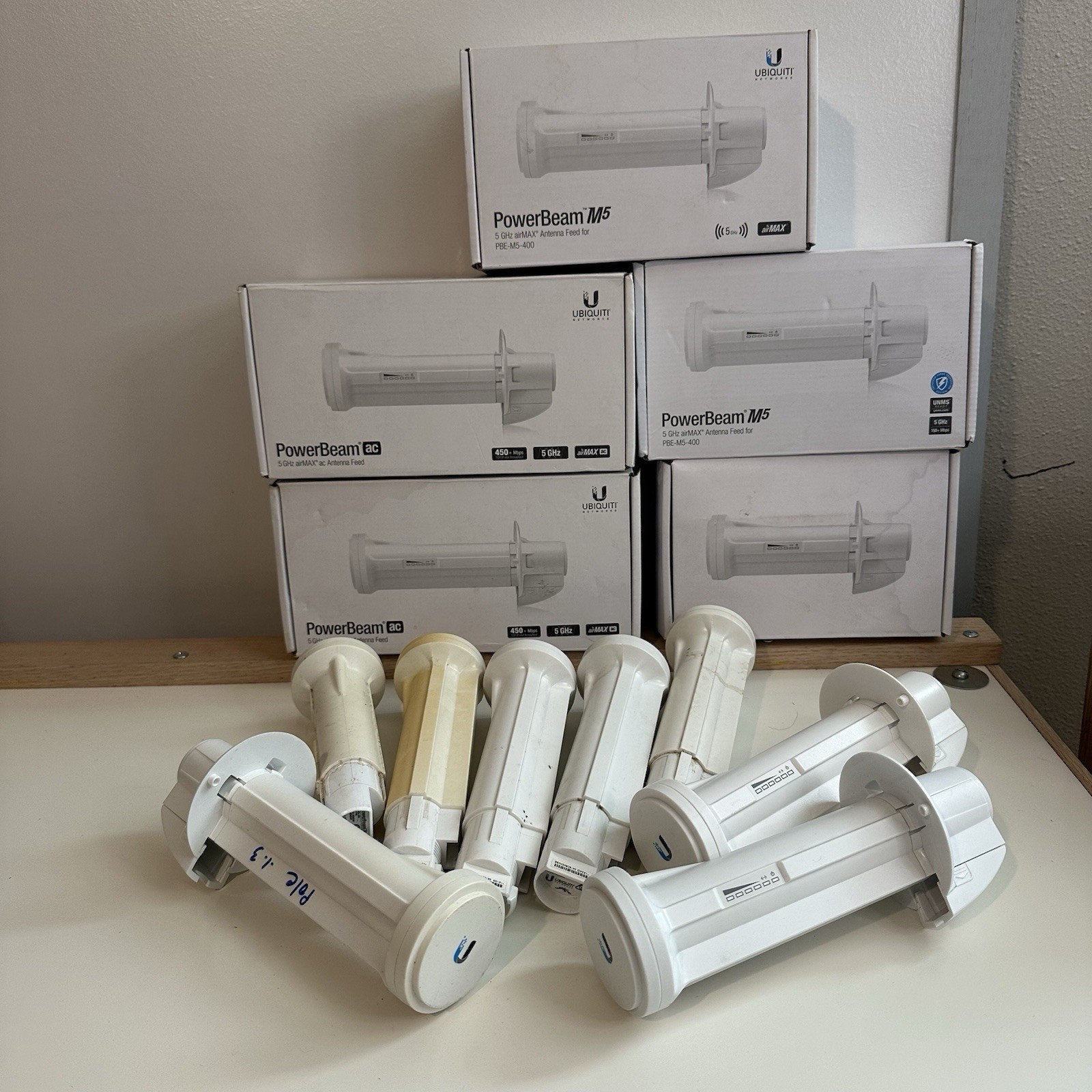 Ubiquiti PowerBeam M5 AC Lot 13 Radios PBE-5AC-500 M5-400 M5-300 Untested