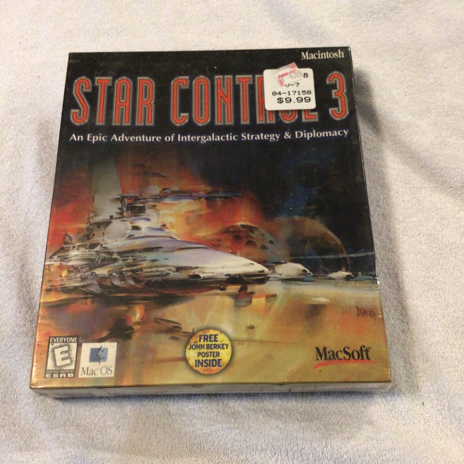 SEALED Star Control 3 MAC CD game BIG BOX, NOS