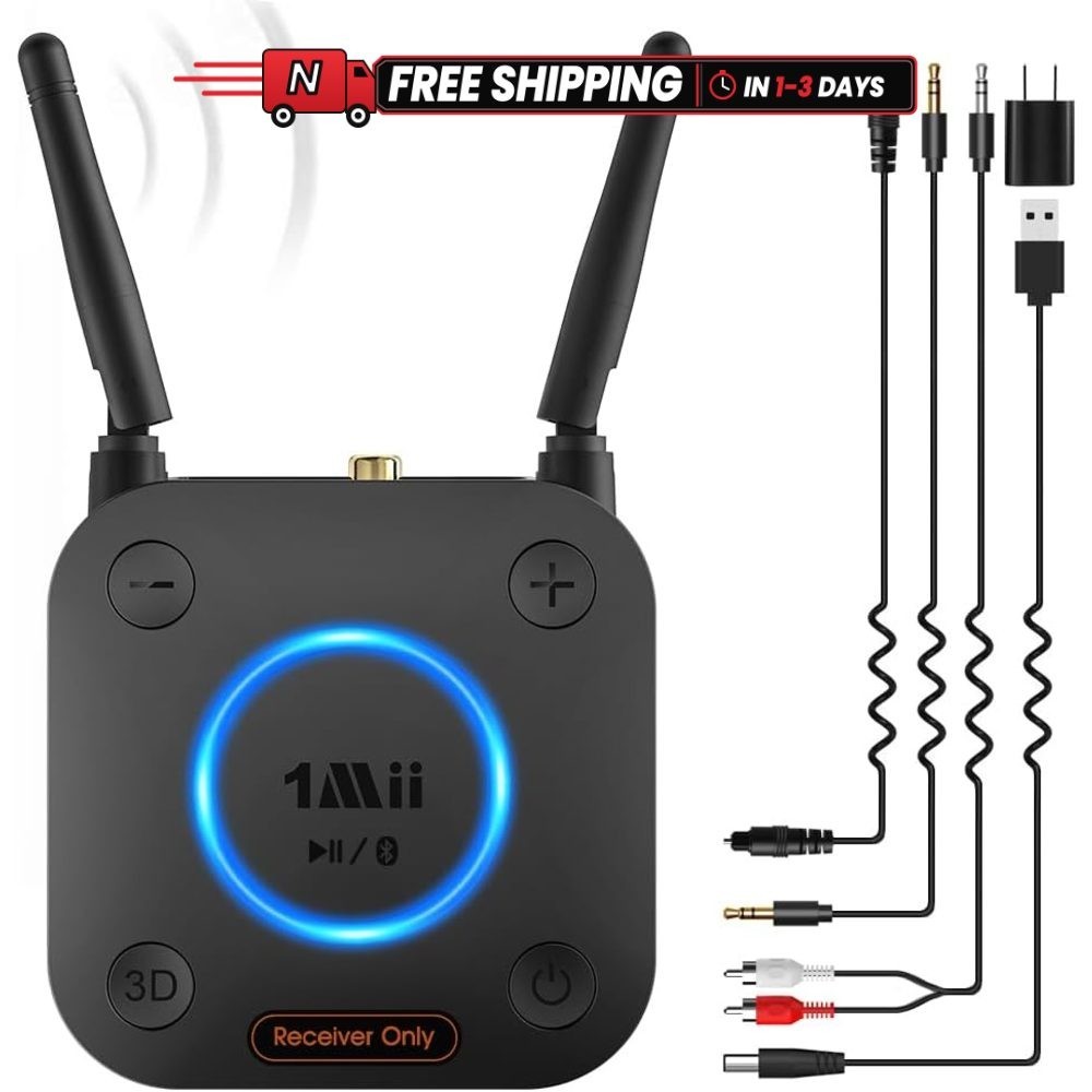 1Mii B06Pro Bluetooth 5.3 Receiver HiFi Audio Adapter with aptX HD 3D Surround