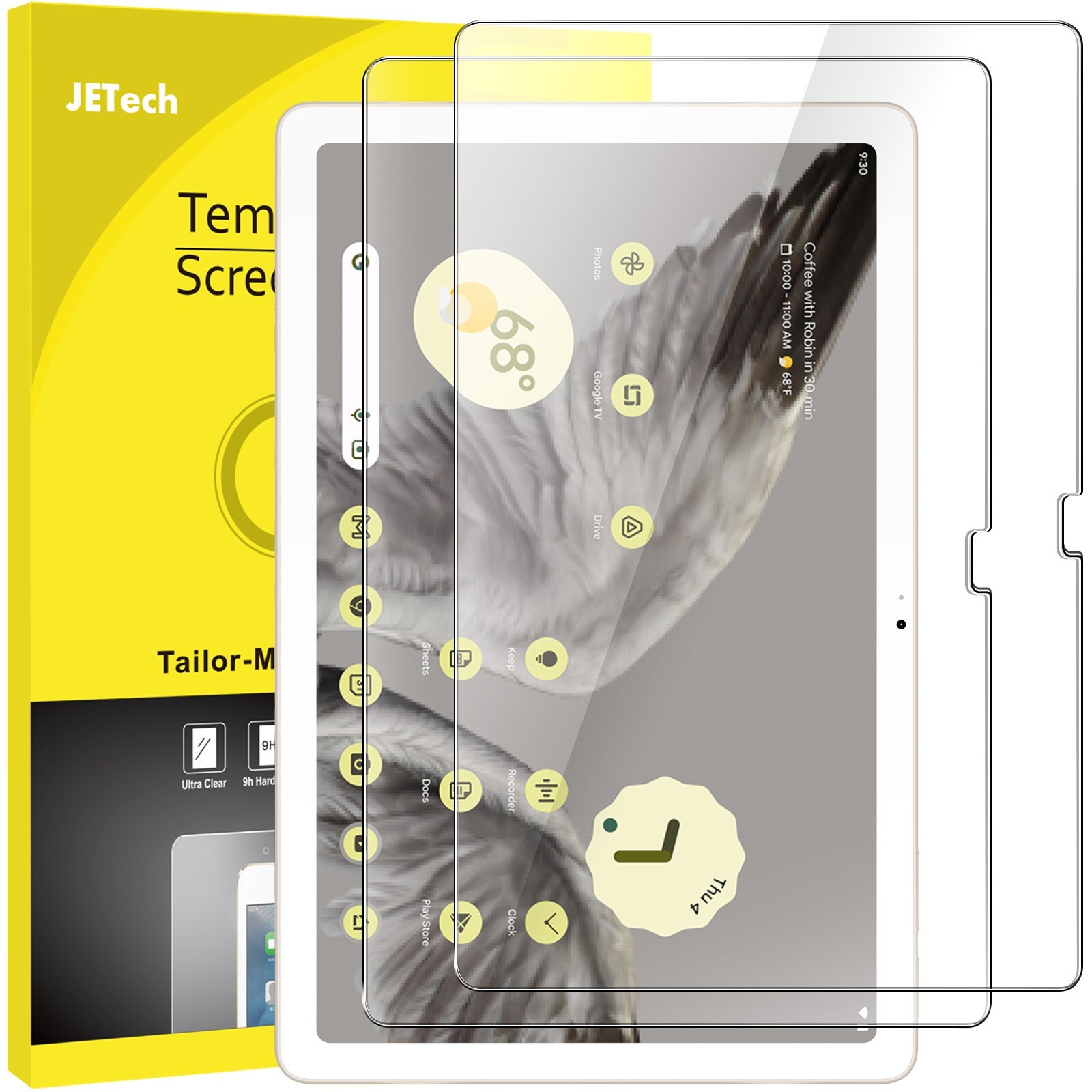JETech Screen Protector for Google Pixel Tablet (11-Inch, 2023 Model), 2-Pack