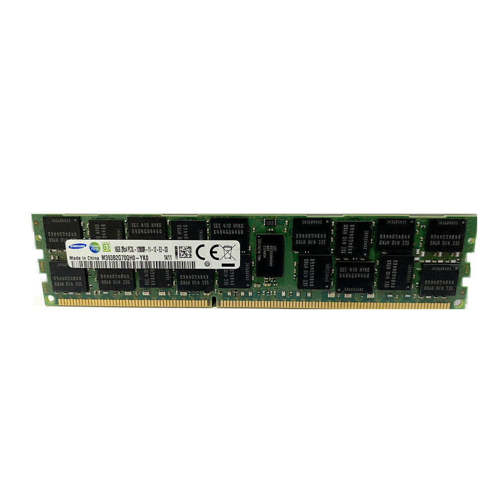 Samsung 16 GB RAM DDR3 1600 MHZ PC3L-12800R 2Rx4 REG ECC Server Memory 1.35V Lot