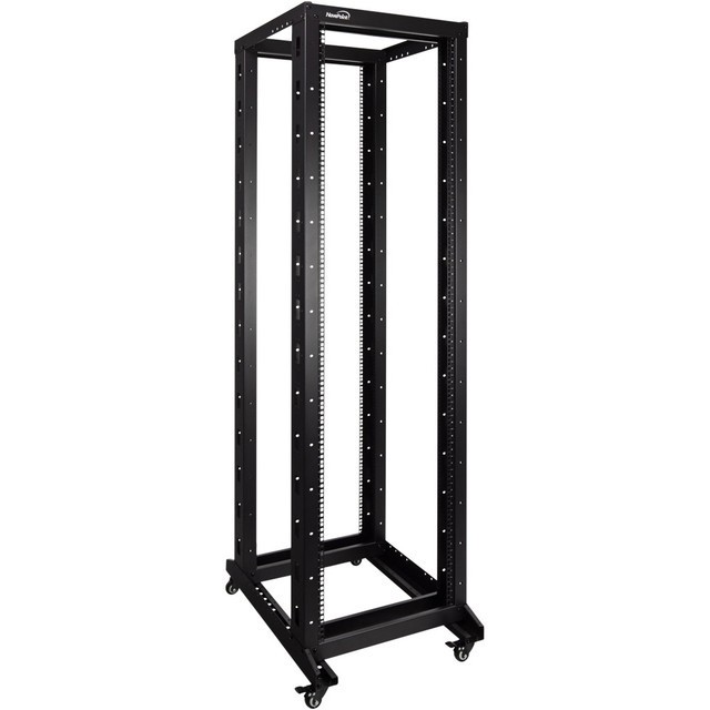 🔥 NavePoint 42U 4-Post Open Frame Rack w/ Casters (00301104) + M6 Hardware Kit