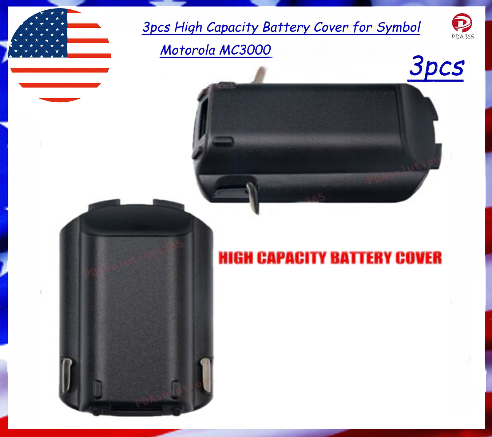3pcs High Capacity Battery Cover for Symbol  MC3000, MC3090-R