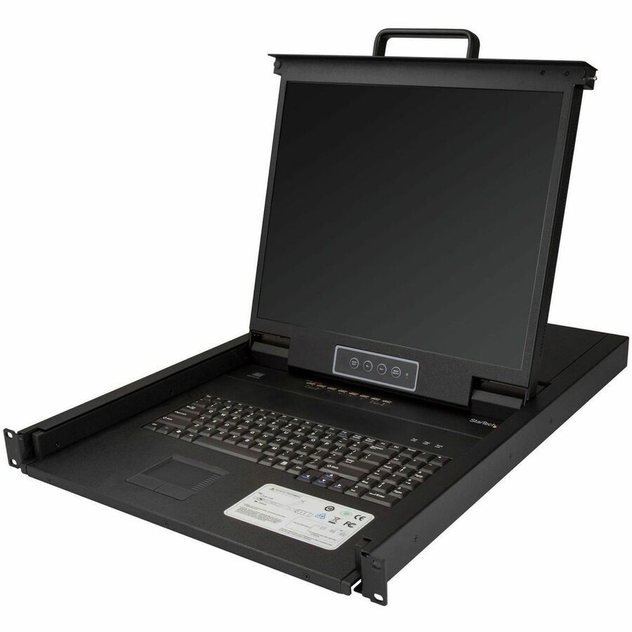 StarTech 8 Port Rackmount KVM Console w/ Cables - Integrated KVM Switch w/ 19"