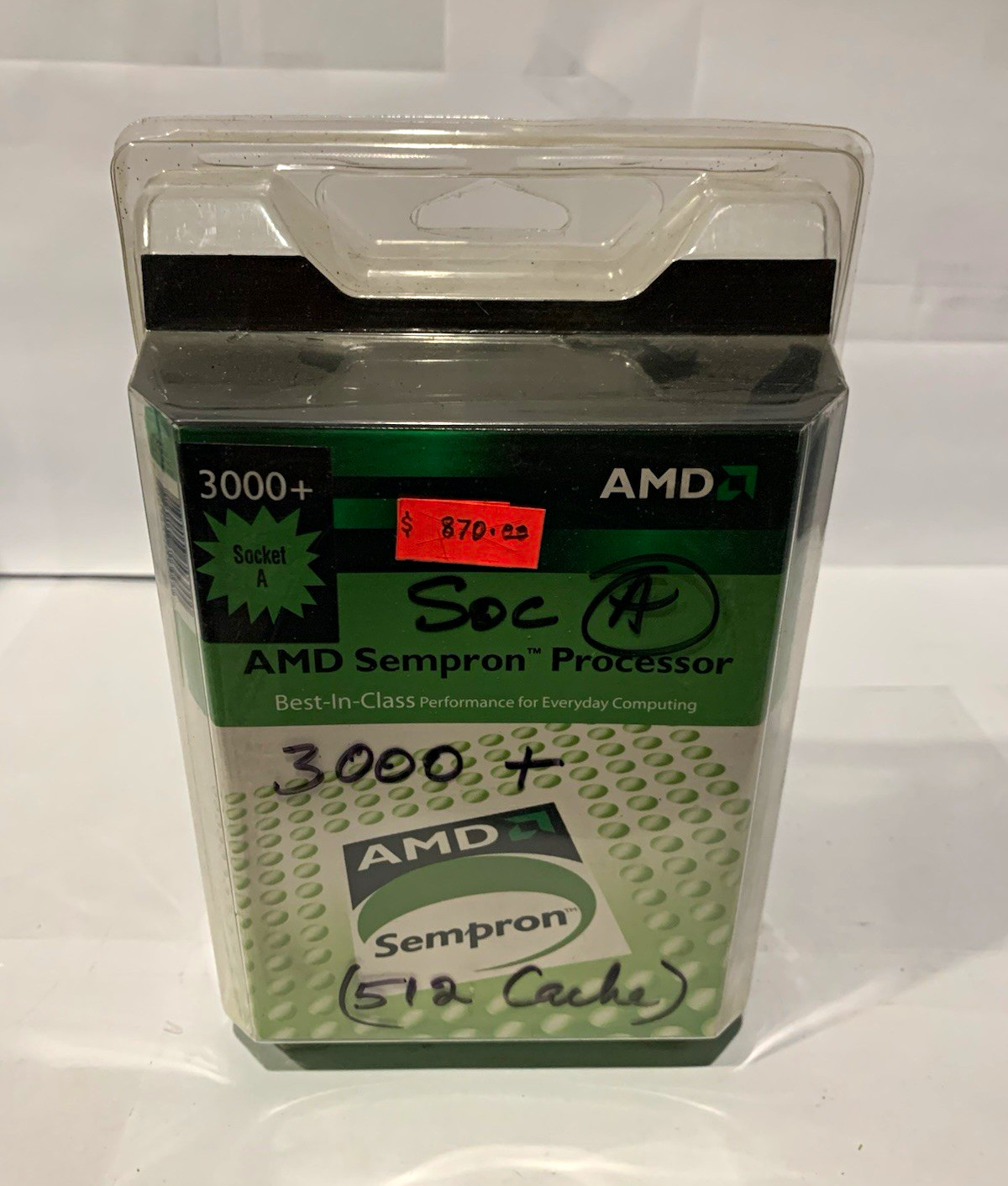 AMD Sempron 3000+ 2.0GHz Socket A 333MHz 512KB Cache 1-Core SDA3000DUT4D