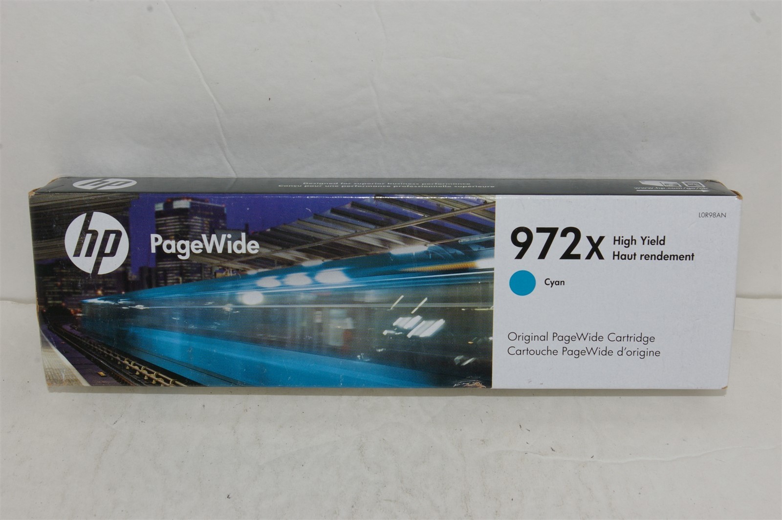 HP 972X Cyan Genuine Ink Cartridge Exp 08/2022 LOR98AN SEALED