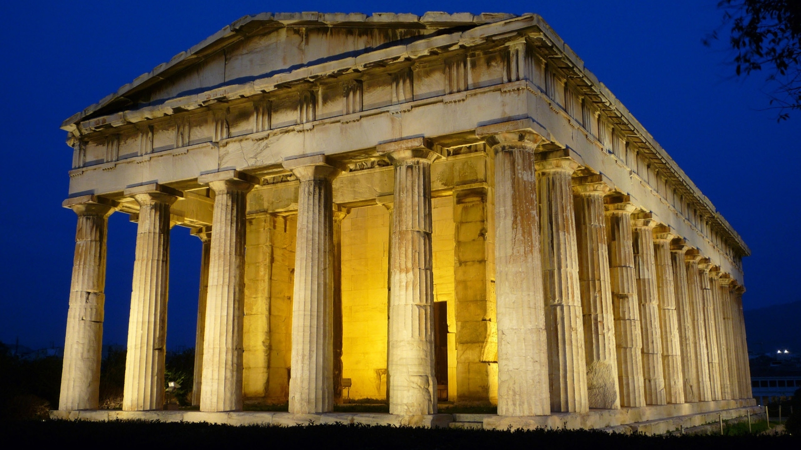 Landscape ancient architecture temple building greece Custom Gaming Mat Desk