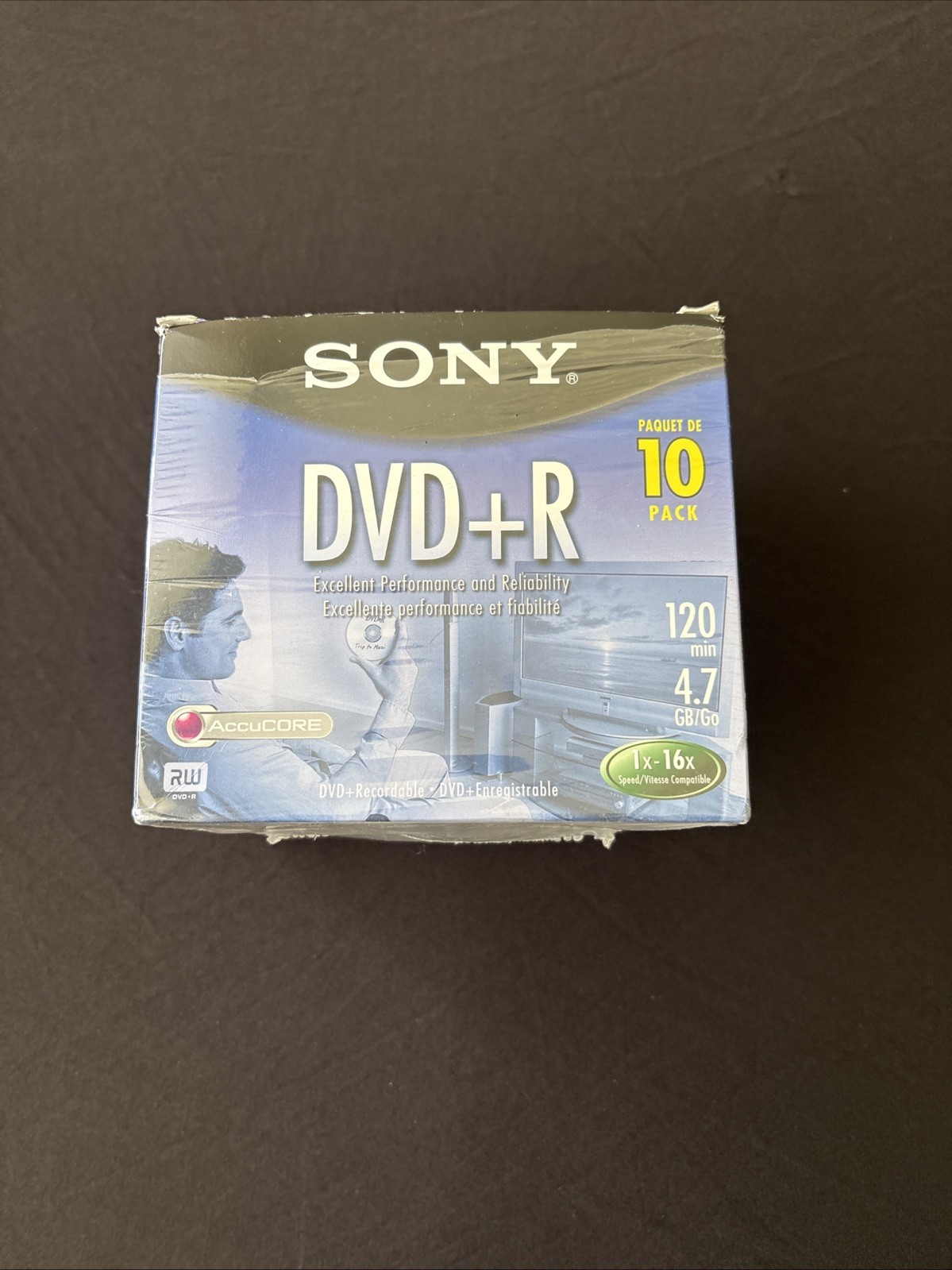 Sony DVD + R 10 Pack Recordable Discs 120 min 4.7 GB Blank New Sealed