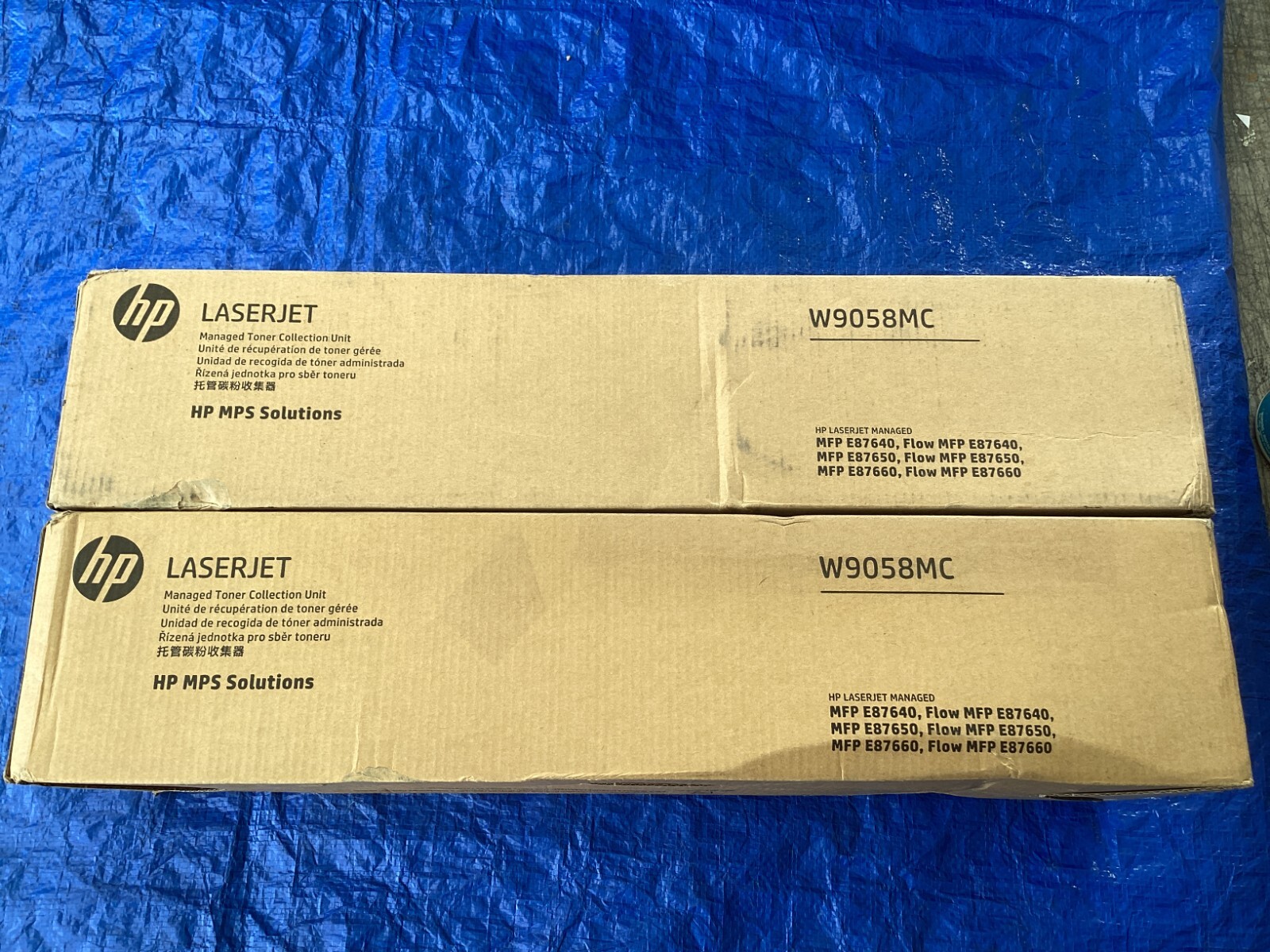 NEW Lot of 2, Genuine HP LaserJet W9058MC Waste Container
