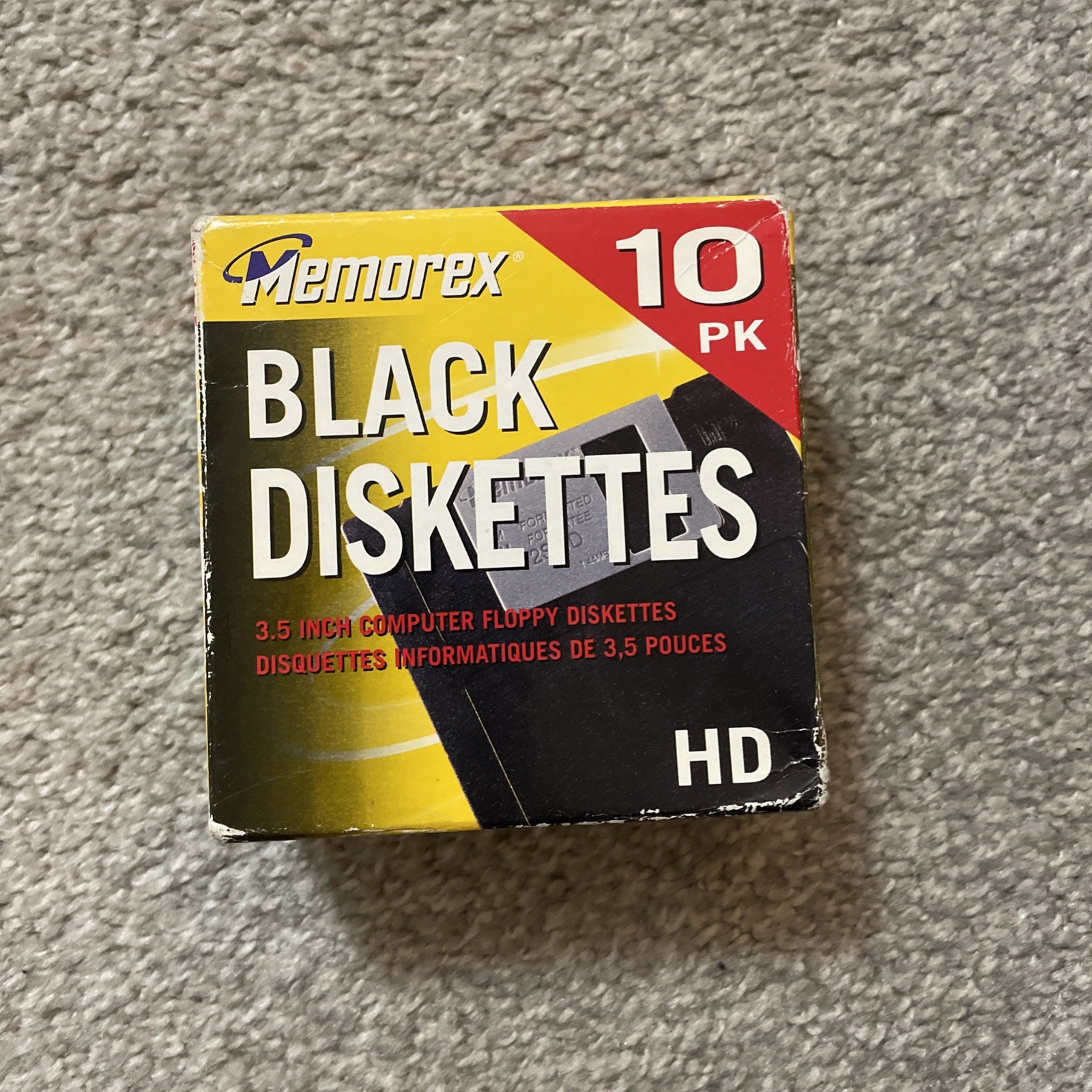 Memorex Black Diskettes Floppy Disks 10-Pack 3.5"  Brand New Sealed