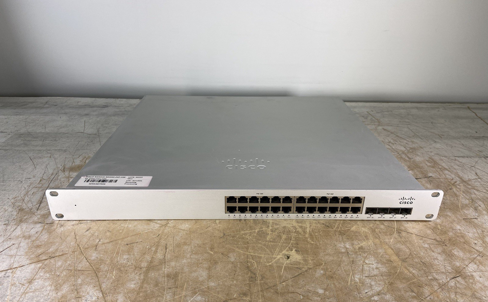 CISCO MERAKI MS350-24P-HW 24-PORT GIGABIT ETHERNET SWITCH - (UNCLAIMED)
