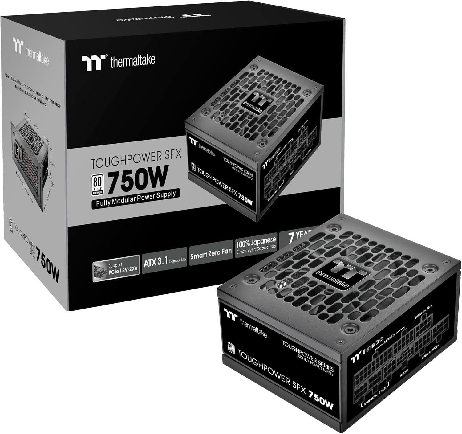 Thermaltake Toughpower SFX 750W 80+ Platinum ATX 3.1 Fully Modular PSU