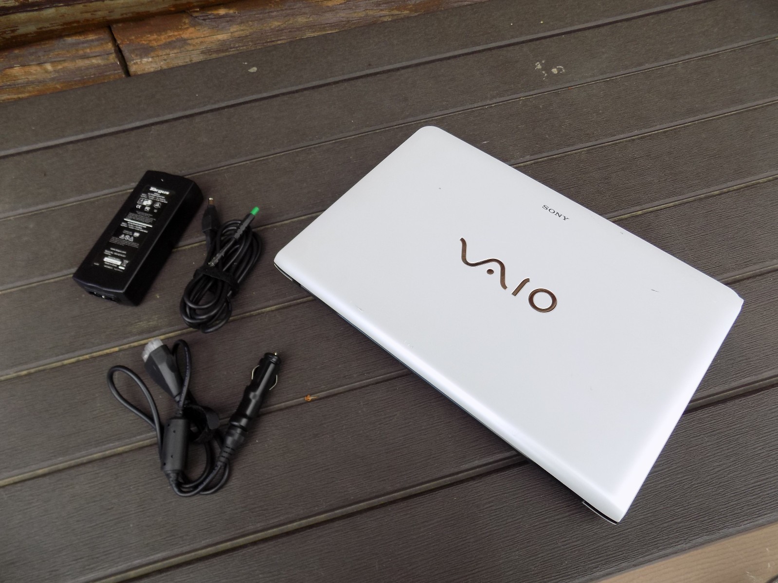 White Sony Vaio E Series Laptop PC  SVE151D11L, Power Supply - Works