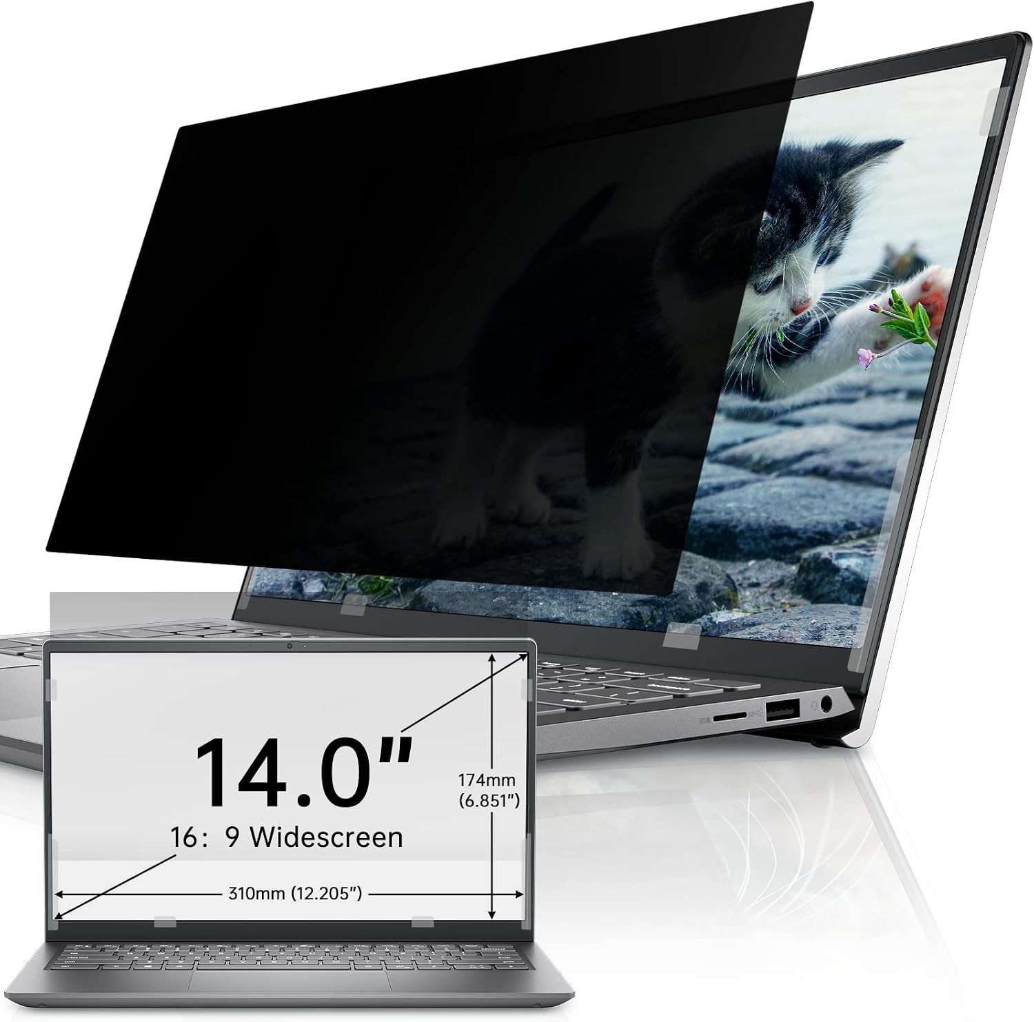 14 Inch Laptop Privacy Screen 16:9 Aspect Ratio Computer