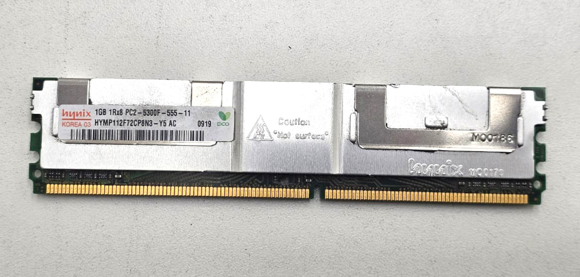 Hynix 1GB RAM 1Rx8 PC2-5300F-555-11 HYMP112F72CP8N3-Y5 AC Server Memory 0919