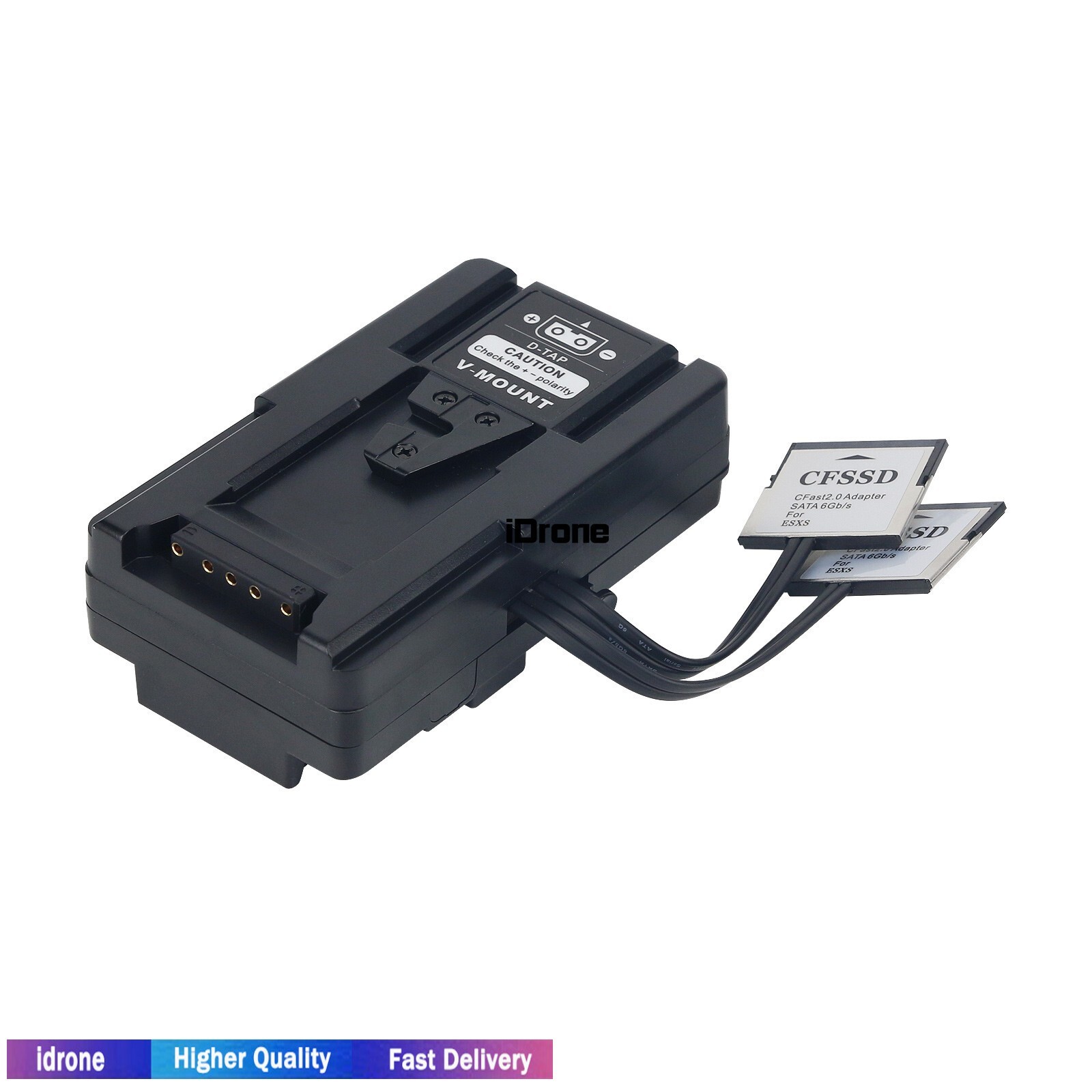 V-Shaped Back Mounted CFast to SSD Adapter for ESXS CFast2.0 to SSD BMD URSA