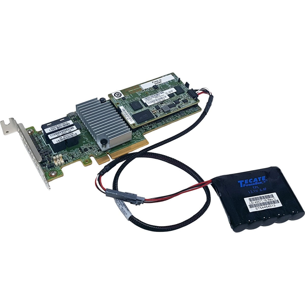 IBM ServeRAID M5210 12G RAID Controller 46C9111 + 4GB Cache + BBU LP Bracket