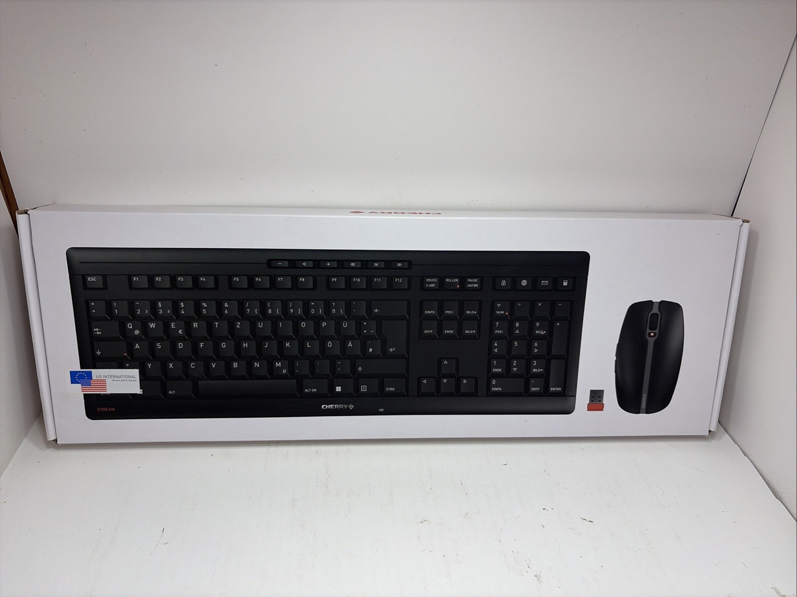 Cherry Stream Desktop Wireless Keyboard & Mouse Combo JD8500EU2 Black Sealed
