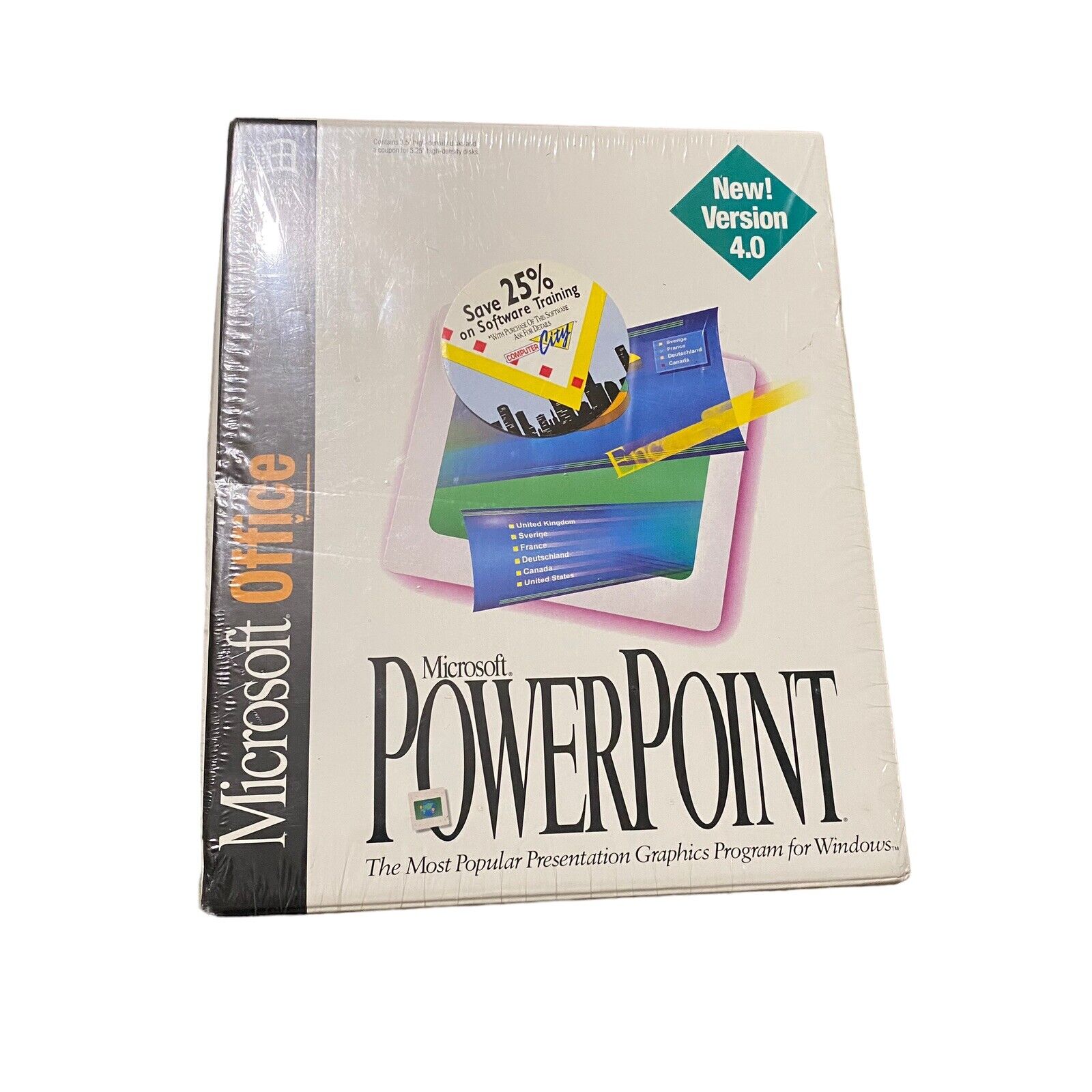Vintage Microsoft Powerpoint Version For Software Sealed Very Rare
