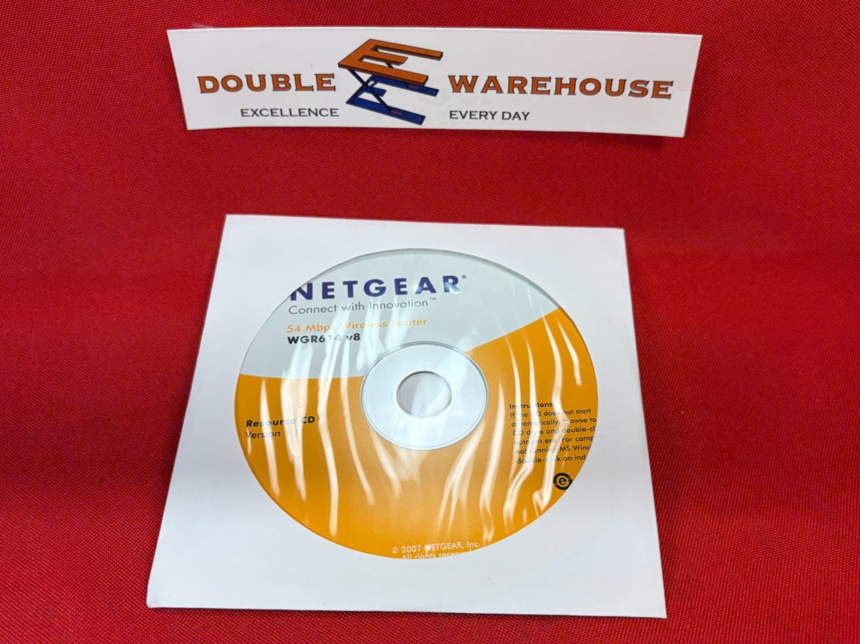 Netgear WGR614 v8 Wireless Router Resource CD Version 1.1
