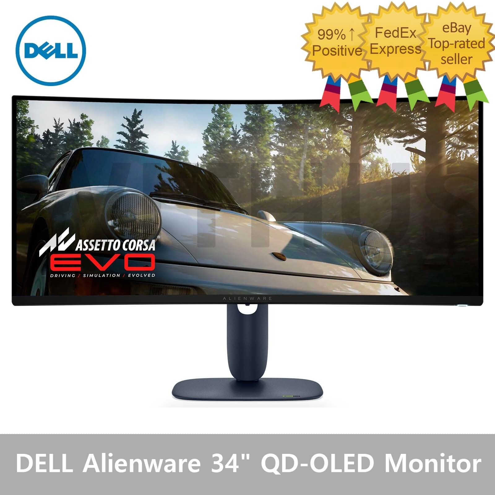 DELL Alienware AW3425DW 34" QD-OLED Curved Gaming Monitor - Tracking