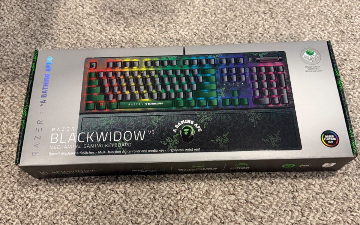 A Bathing Ape x Razer Keyboard - Brand New In Box