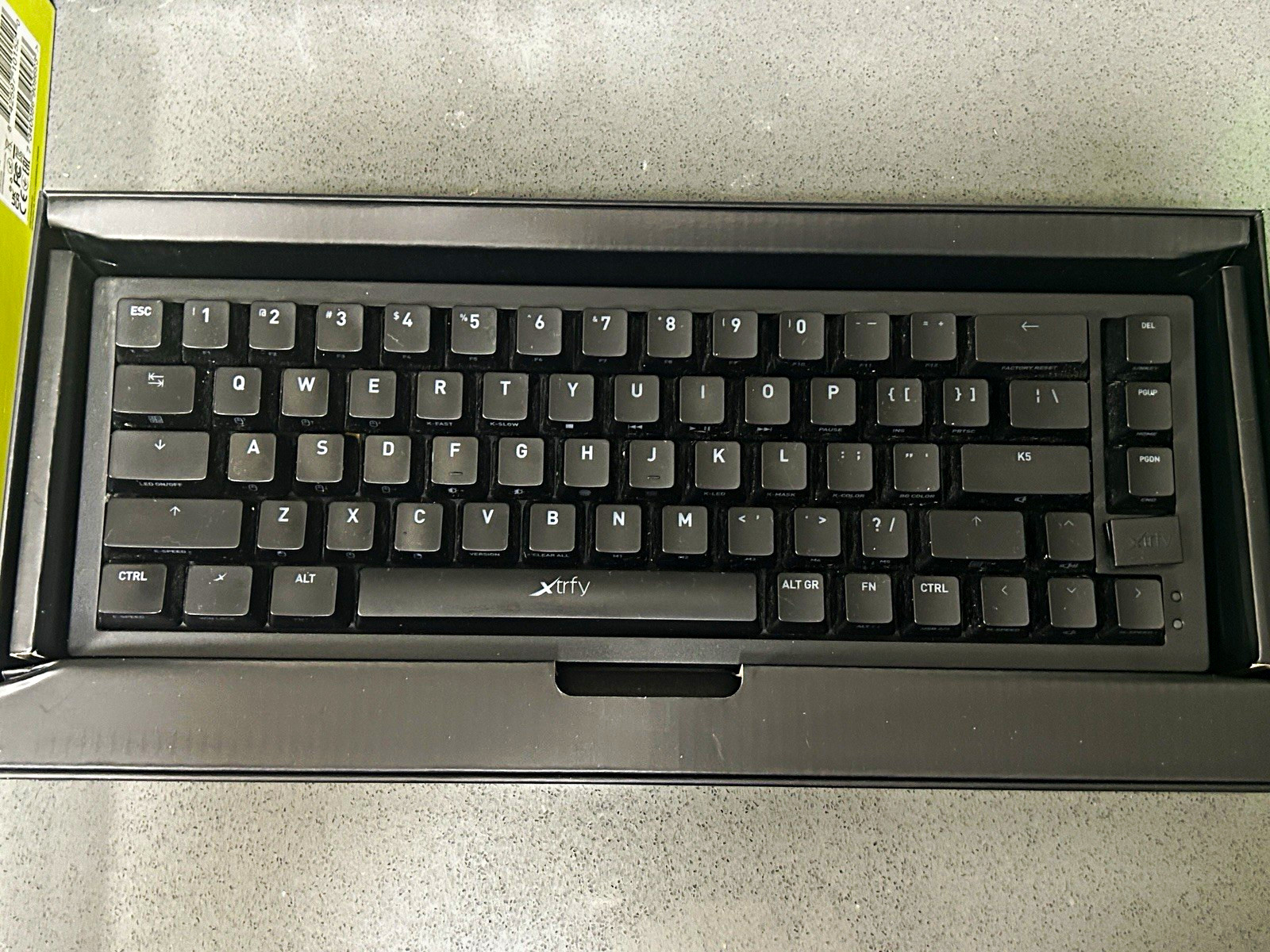 Xtrfy K5 RGB Compact 65% Mechanical Gaming Keyboard Black English QWERTY