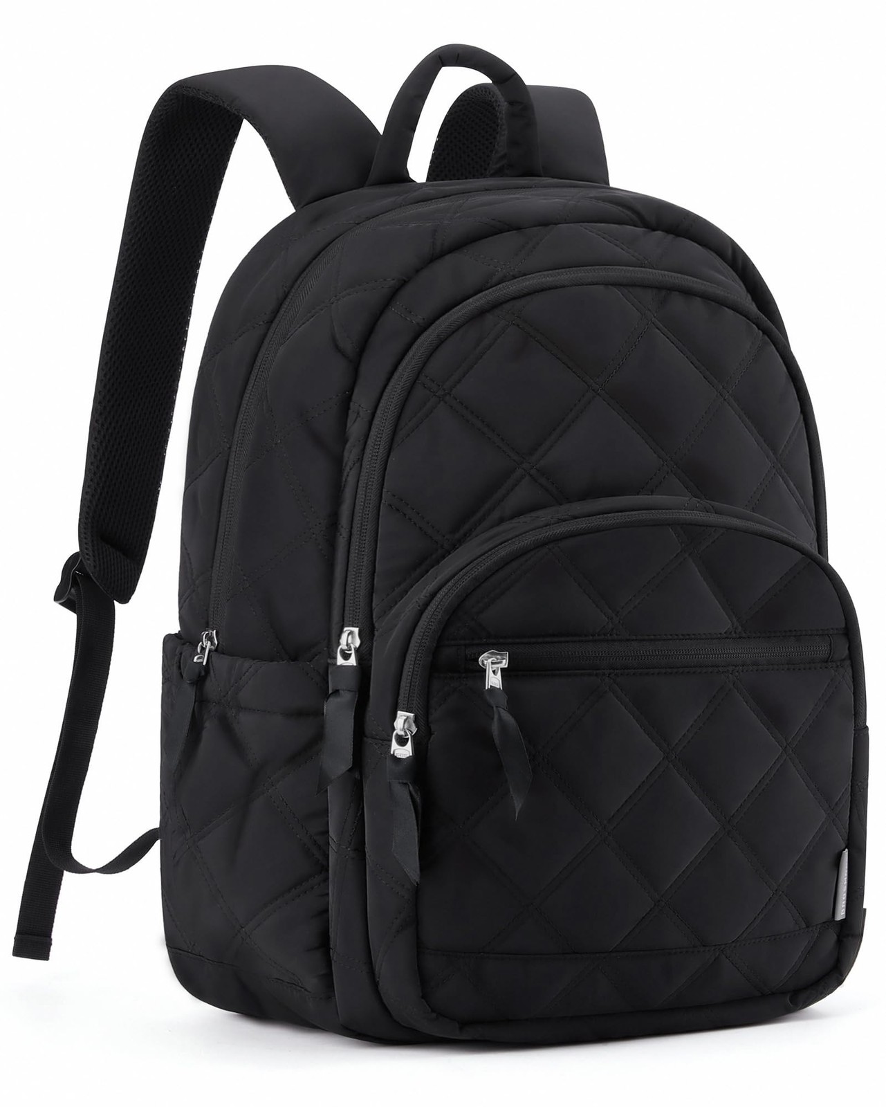 BAGSMART Travel Laptop Backpack, College Backpack for 15.6 Inch, 02-black 