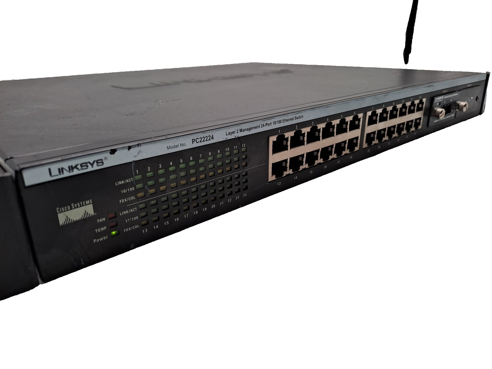 Linksys PC22224 Rack Mount Layer 2 Management 24-Port 10/100 Ethernet Switch