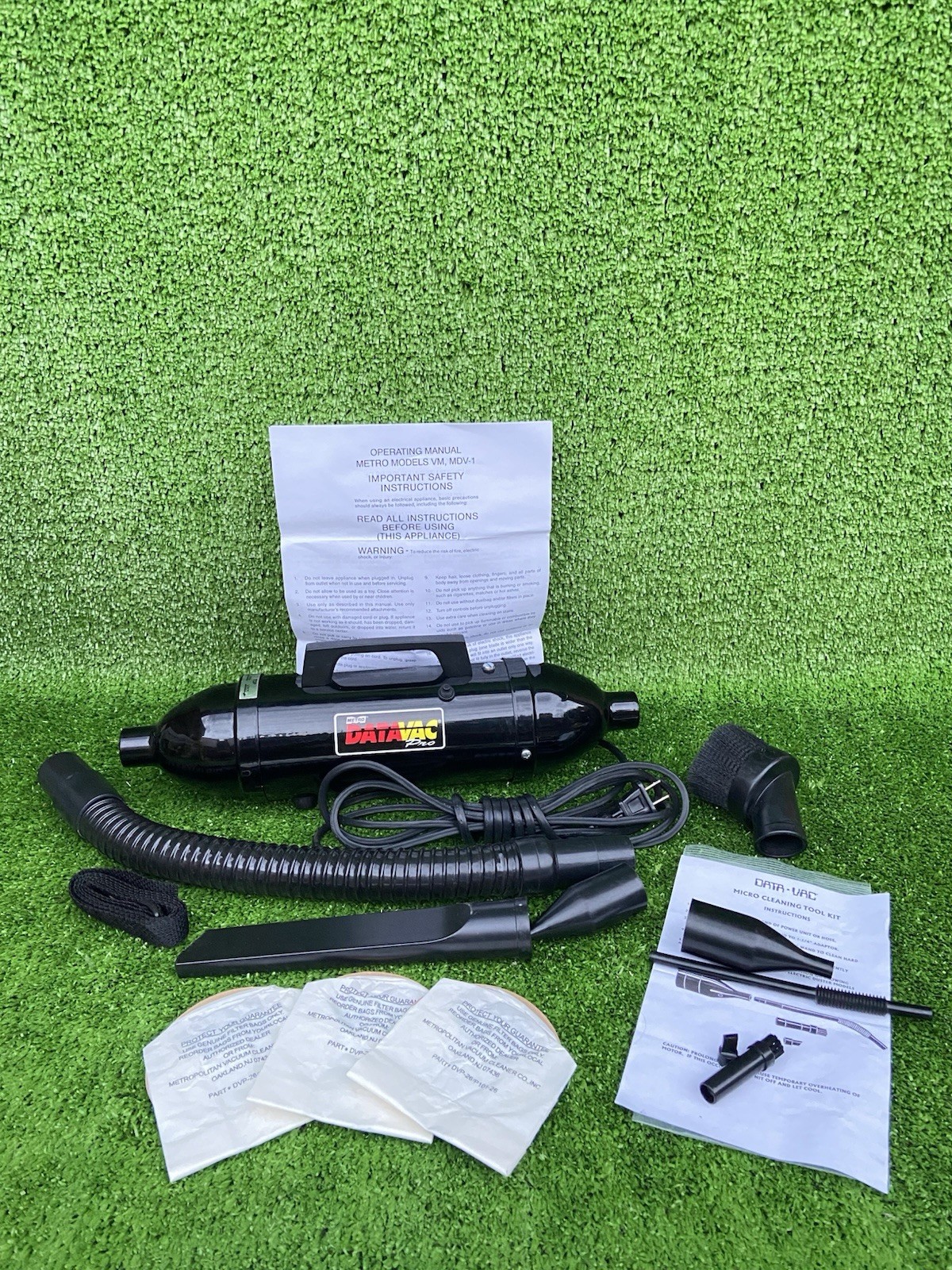 Metro DataVac PRO MDV-1 Computer Cleaning System, Blower/Vacuum MINT S/N:680