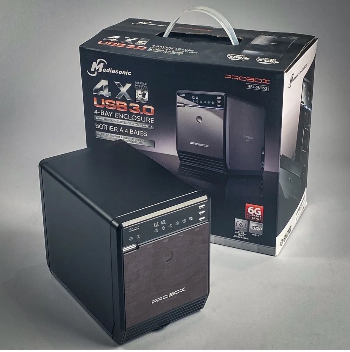 Mediasonic PROBOX 4-Bay Drive Enclosure / USB3 / ESATA / 4x 3TB = 12TB RAID  