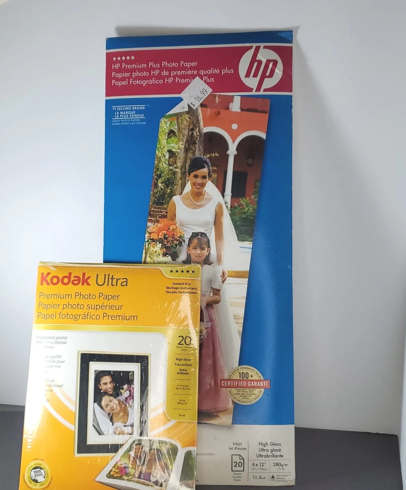 Kodak HP Ultra Premium Plus Photo Paper Panoramic 4x12 4×6 Lot Of 2 
