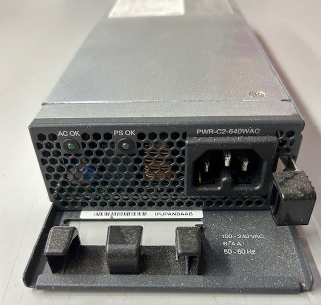 Cisco PWR-C2-640WAC AC Config 2 Power Supply  - 1 Year Warranty & 