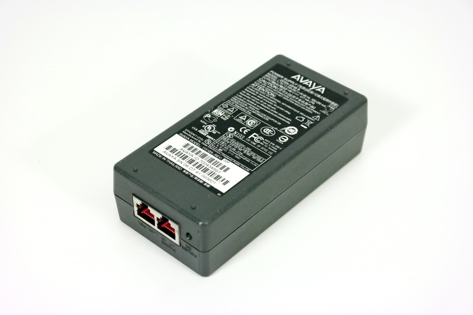 Authentic Avaya AC Power Adapter PoE Injector For 4610SW 4620SW 9611G IP Phone