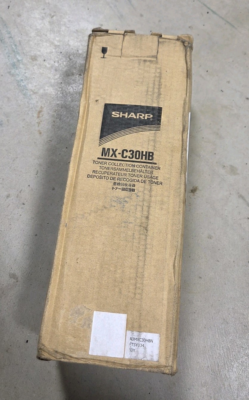 Genuine OEM Sharp MX-C30HB Waste Toner Container - New 