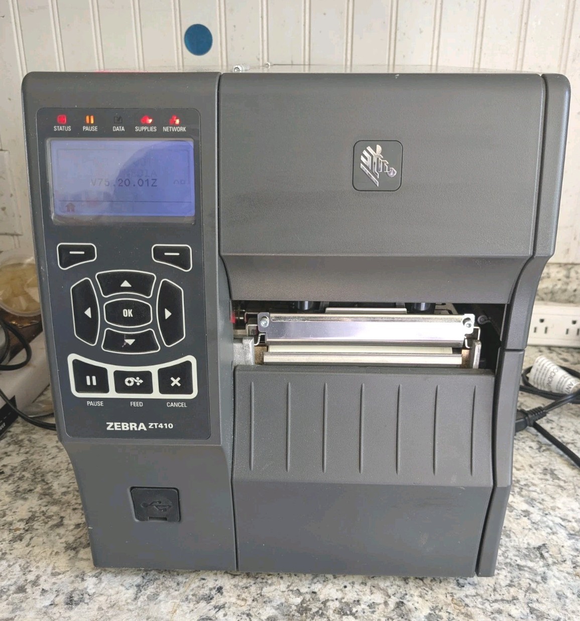 ZEBRA ZT410 INDUSTRIAL THERMAL TRANSFER BARCODE LABEL PRINTER