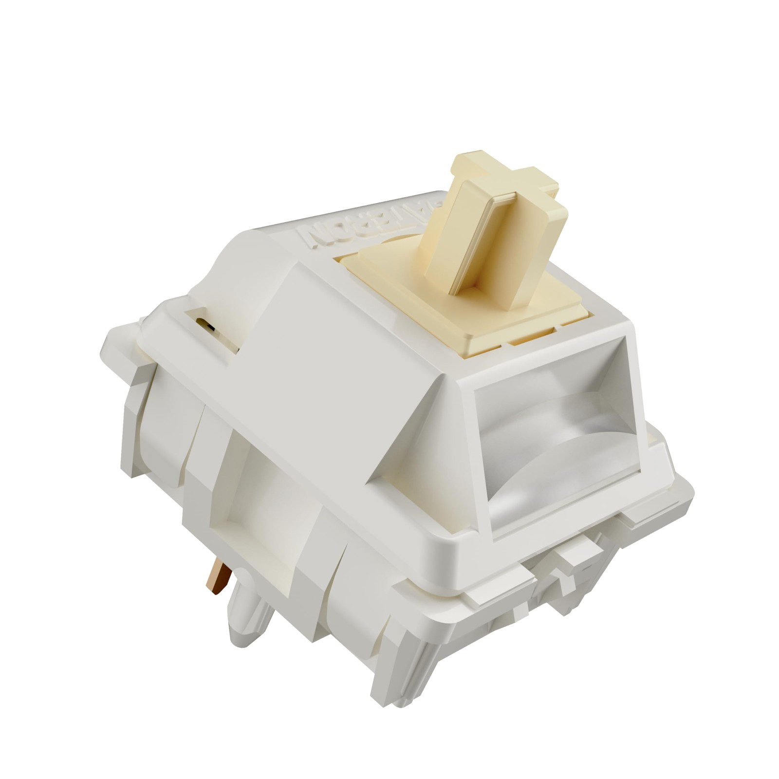 kutethy GATERON Creamy Keyboard Switches, RGB LED Heavy Tactile 5 Pin Pre-lub...