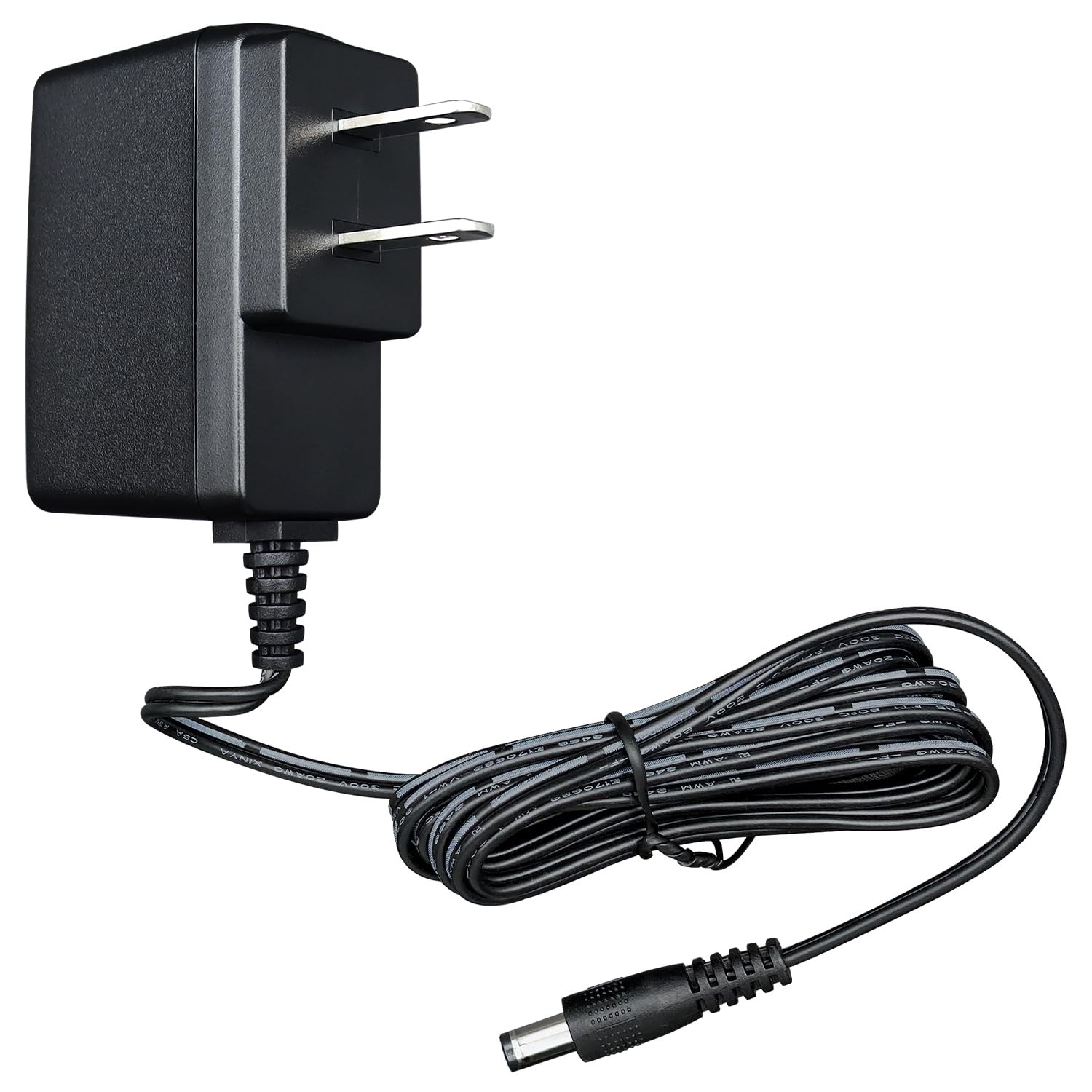 UL Listed 5V 1A 1000mA 6FT Power Supply Adapter, Horizontal Wall 5V1A, Black 