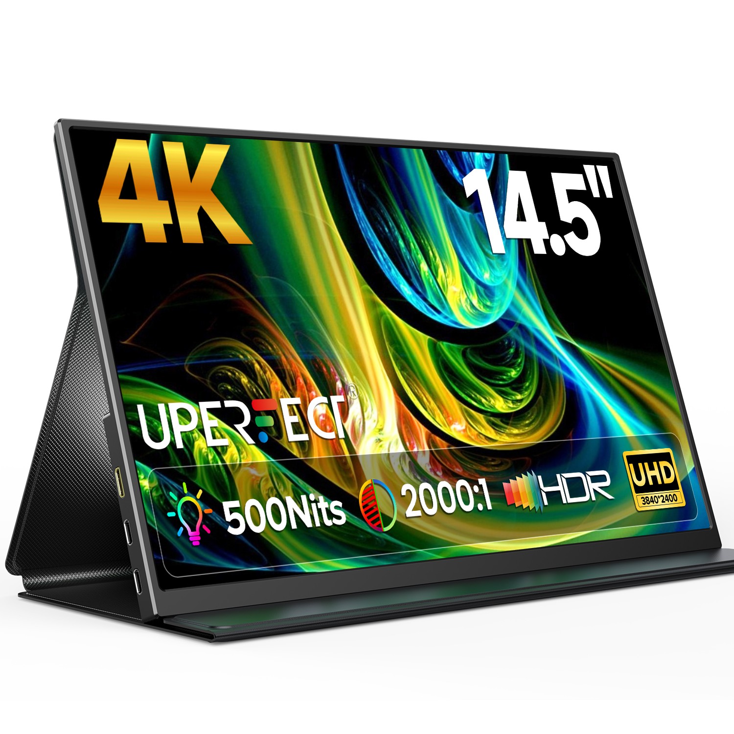 UPERFECT 14.5" 4K Gaming Monitor Portable Monitor HDMI USB-C Monitor Extender