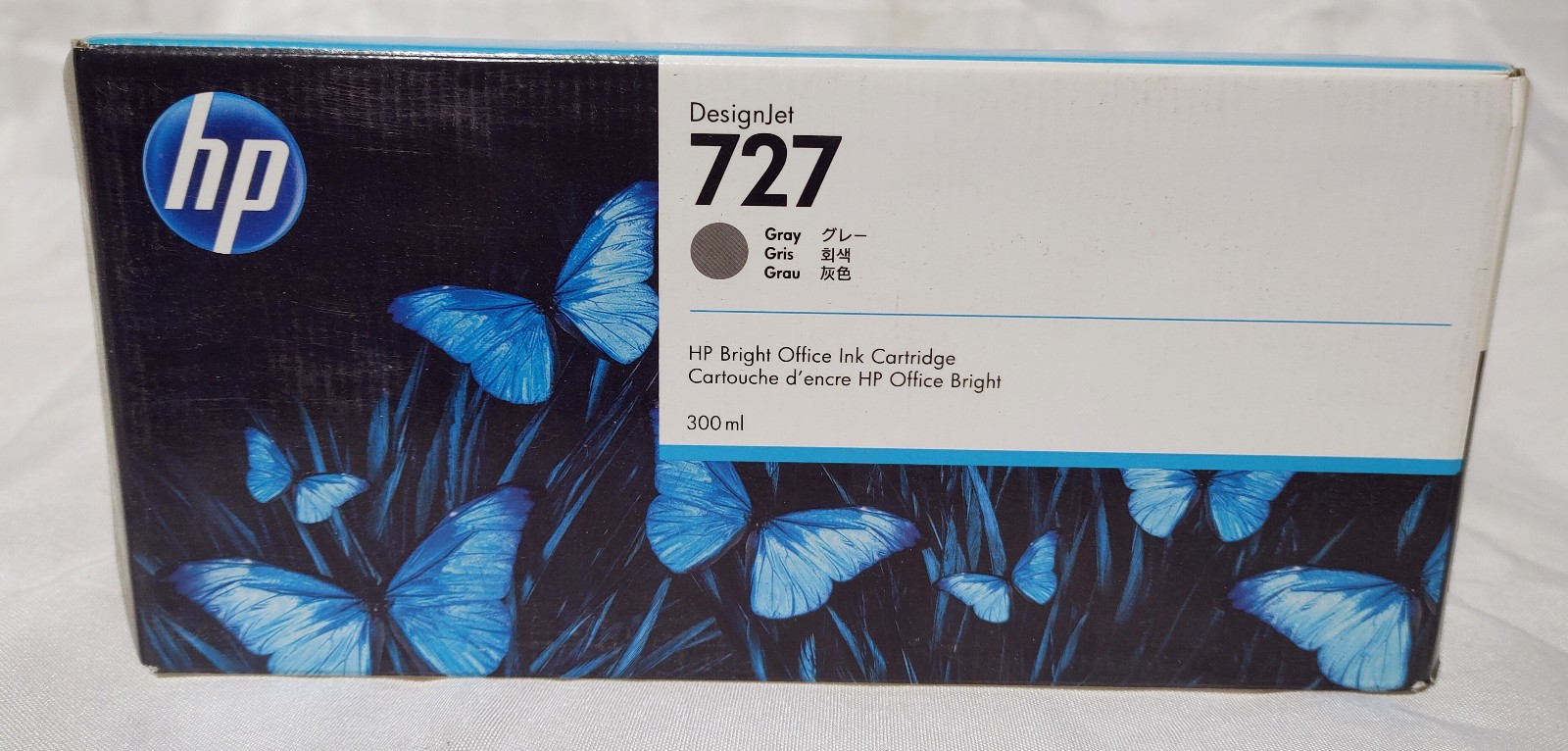 Genuine HP DesignJet 727 Ink 300ml Gray (F9J80A)