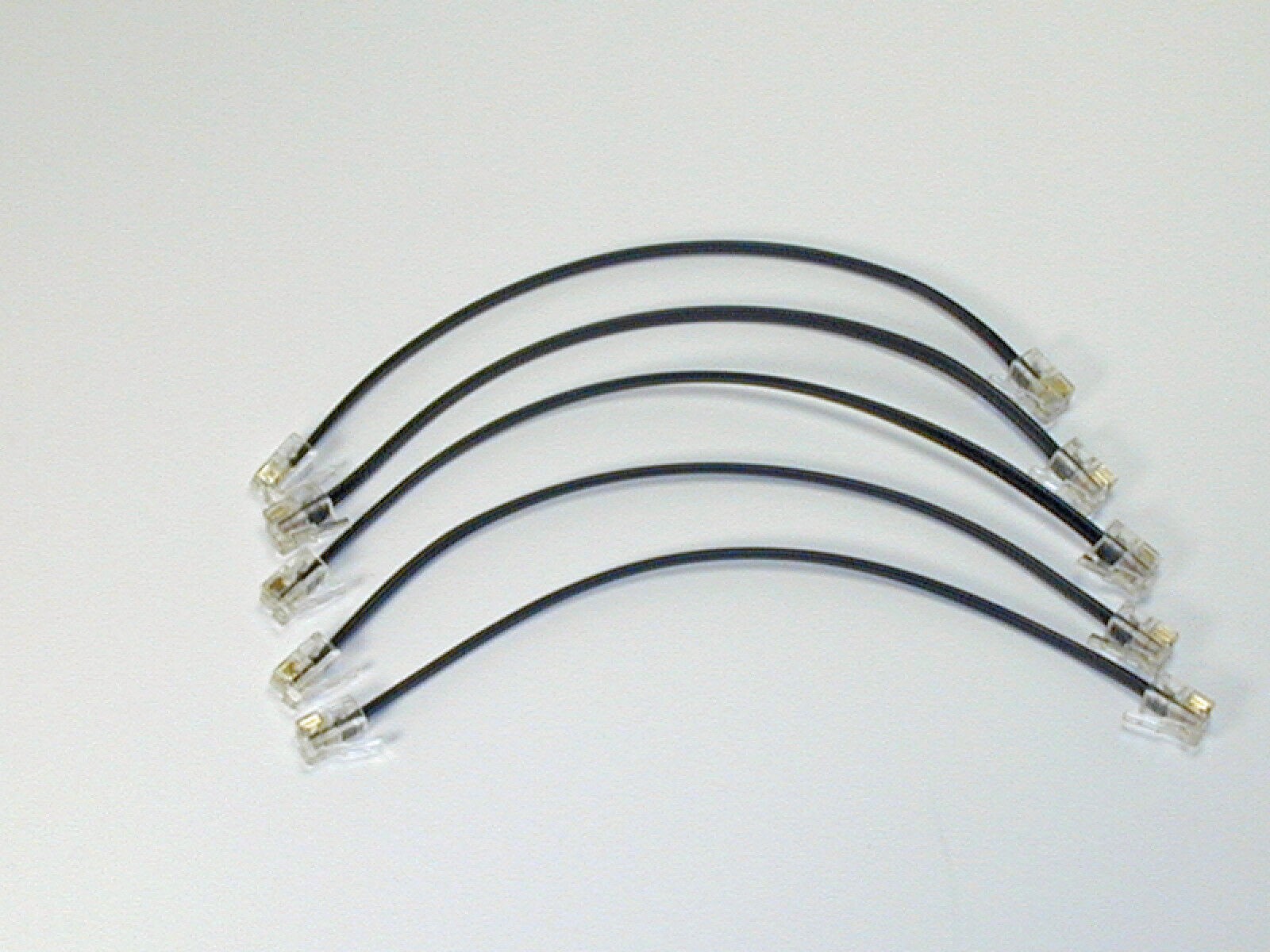5-Pack Plantronics Amp to Phone Cable for M22 AP15 M10 M12 MX10 S11 & S12