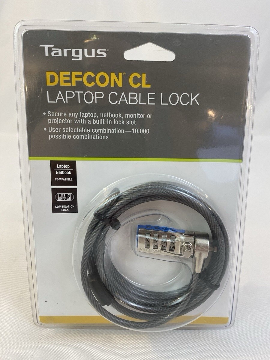 Targus - DEFCON CL Laptop Cable Lock - Combination Lock - 6.5 Feet
