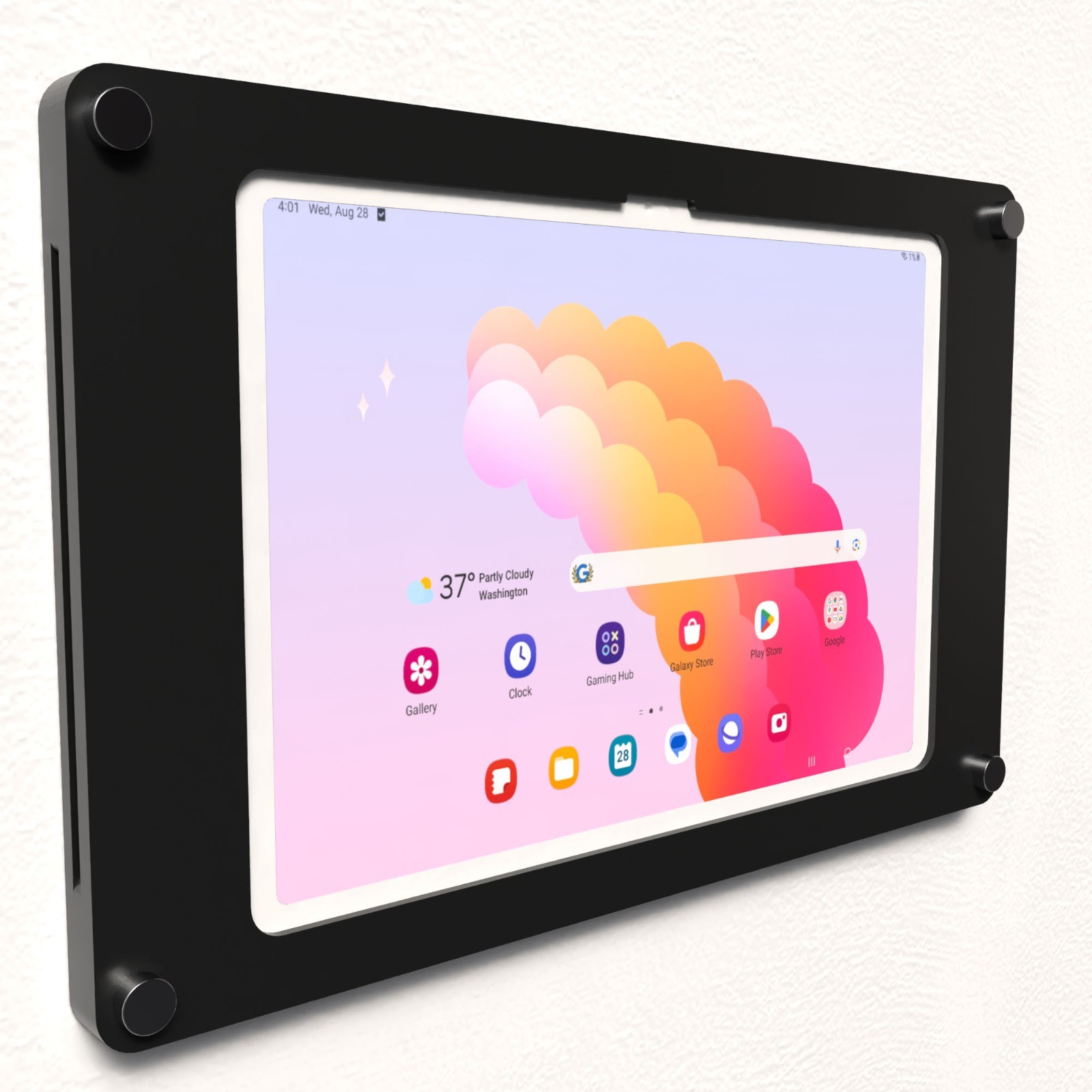 Acrylic Wall Mount Floating Standoff Display 4 Lenovo Idea TAB M11 K11 One Plus